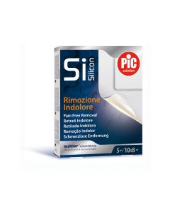 Pic Silicon Cerotto in TNT con Tecnologia Siliconica 10cm x 8cm 5 pezzi