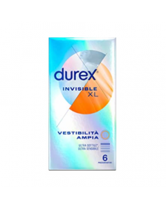 Durex Invisibile XL Extra Sottili Extra Large 6 Profilattici