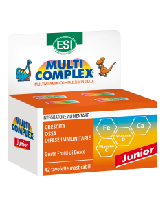 Esi Multicomplex Junior Integratore Vitamine e Sali Minerali 42 Dinosauri Masticabili