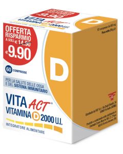 Vita ACT Vitamina D 2000 UI Integratore Vitaminico 60 Compresse
