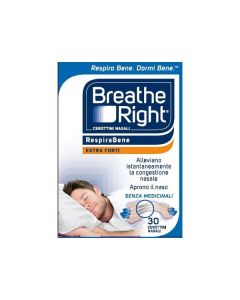 Breath Righ Cerotti Nasali Extra Forte 30 Pezzi