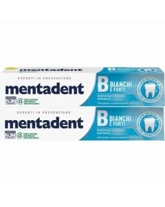 Mentadent Bianchi E Forti Dentifricio 2x75ml