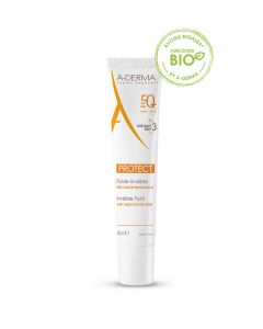 A-Derma Protect Fluido Solare Viso Invisibile SPF 50+ 30 ml