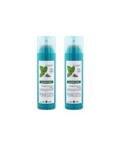 Klorane Duo Shampoo Secco Menta Bipack 2x150ml
