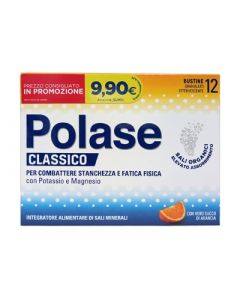 Polase Classico Integratore per Stanchezza Gusto Arancia 12 Bustine