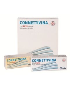 Connettivina Garze Impregnate 2mg Acido ialuronico 10x10 cm 10 Garze