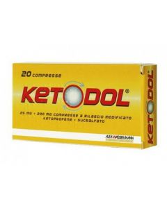 Ketodol 25mg + 200mg Antinfiammatorio 20 Compresse