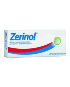 Zerinol 300mg + 2mg Contro Febbre e Influenza 20 Compresse Rivestite