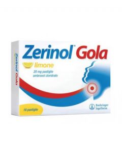 Zerinol Gola Limone 20mg Ambroxolo Cloridrato 18 Pastiglie
