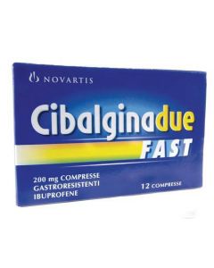 Cibalgina Due Fast 200 mg Ibuprofene 12 Compresse