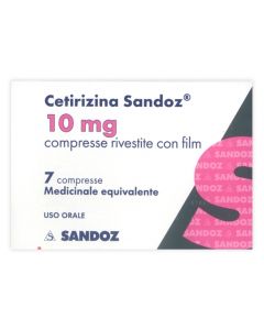 Cetirizina Sandoz 10 mg Rinite 7 Compresse Rivestite
