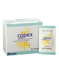 Codex 5 miliardi 250 mg Saccharomyces boulardii 20 Bustine