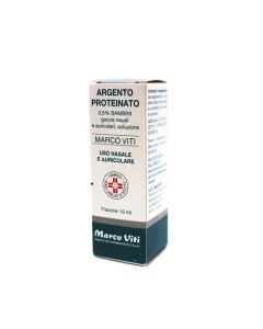 Argento Proteinato Marco Viti 0,5% Bambini Decongestionante Gocce 10 Ml