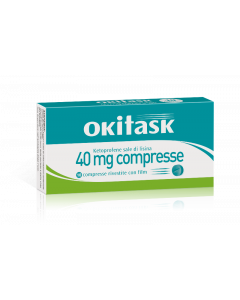 Okitask 40mg Ketoprofene Sale di Lisina 10 Compresse Rivestite