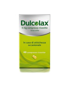 Dulcolax 5 mg Bisacodile Stitichezza 40 Compresse rivestite