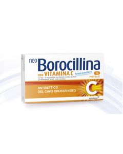 Neoborocillina C Antisettico Orale 16 Pastiglie Senza Zucchero