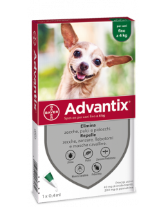 ADVANTIX Spot-On 1x0,4ml 0-4Kg
