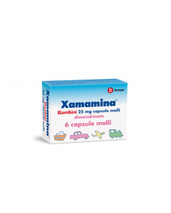 Xamamina bambini 25 mg 6 capsule molli