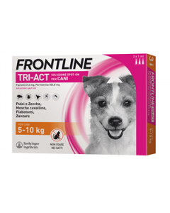 Frontline Tri-Act Soluzione Spot-On Cani 5-10 kg 3 Pipette Monodose