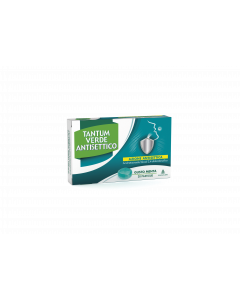 Tantum Verde Antisettico per Mal di Gola Gusto Menta 20 Pastiglie