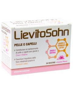 LievitoSohn Pelle e Capelli Integratore Con Fermenti Lattici 30 Bustine
