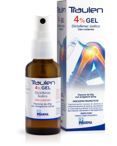 Traulen Gel 4% Diclofenac Dolori Articolari 25g con erogatore