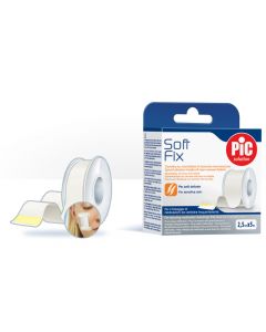 Pic Soft Fix Cerotto Su Rocchetto In Tessuto Non Tessuto 2,5 X 5