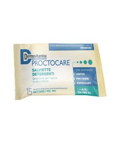 Dermovitamina Protocare Salviettine Igiene Anale e Intima 15 Pezzi