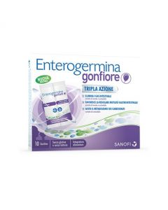 Enterogermina Gonfiore Addominale Integratore Elimina Gas 10 Bustine