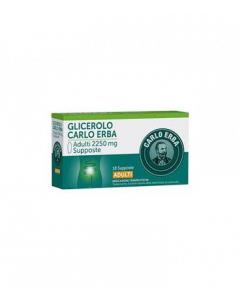 Glicerolo Carlo Erba Adulti 2250mg 18 Supposte