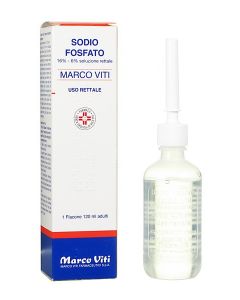 Sodio Fosfato Marco Viti 16%-6%Soluzione Rettale Adulti Flacone 120 ml