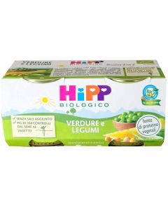 Omo Hipp Bio Verd/legumi 2x80g
