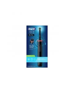 Oral-B Spazzolino Elettrico Ricaricabile Nero Pro3 3000 + 2 Refill