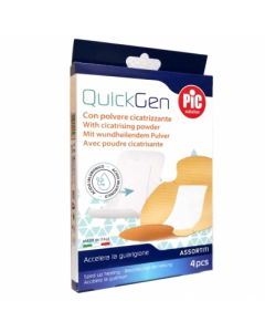 Pic QuickGen Cerotto Con Polvere Cicatrizzante 4 Pezzi Assortiti
