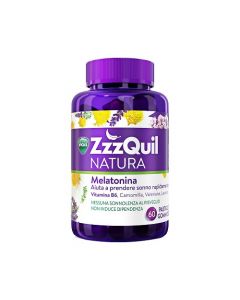 Vicks ZzzQuil Natura Integratore Per Dormire 60 Pastiglie Gommose